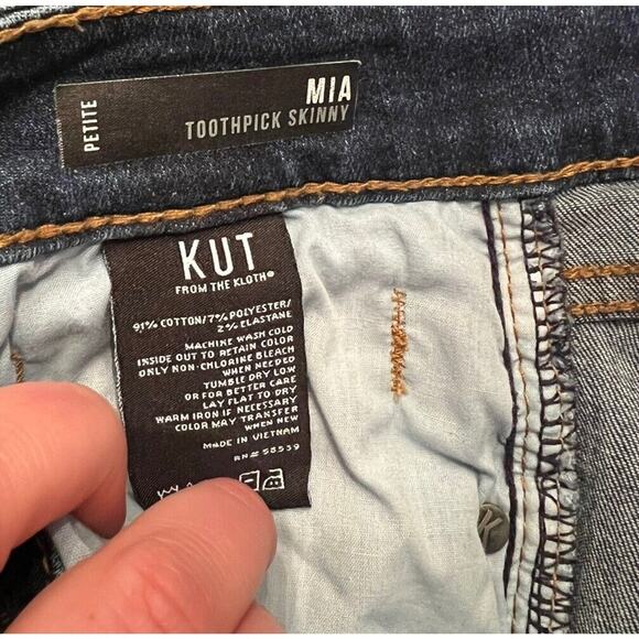 Kut from the Kloth Mia Toothpick Skinny Size 6P Womens Denim Jeans - Picture 10 of 11